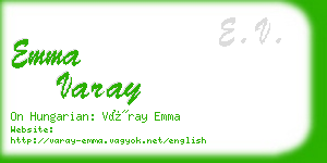 emma varay business card